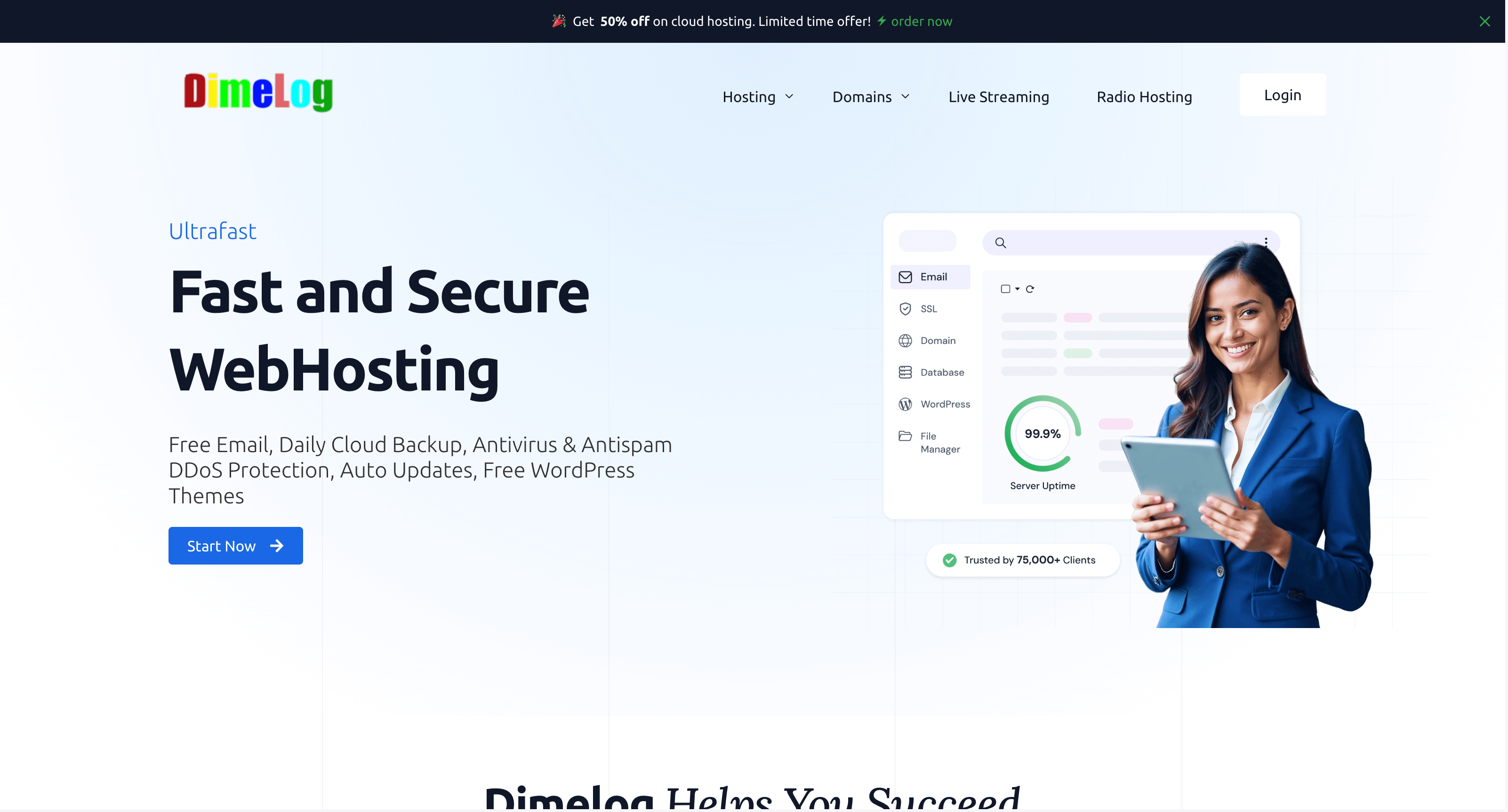 Dimelog - Client Portal